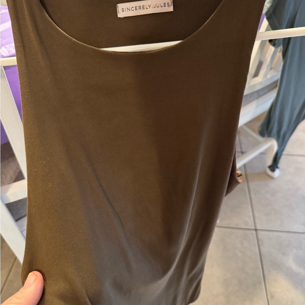 Sincerely Jules sleeveless bodysuit. Brown